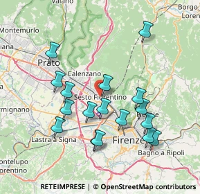 Mappa , 50019 Sesto Fiorentino FI, Italia (7.54529)