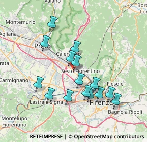 Mappa Viale del Lavoro, 50019 Sesto Fiorentino FI, Italia (6.952)