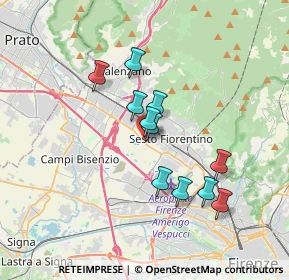 Mappa Via Biagi Marco, 50019 Sesto Fiorentino FI, Italia (2.96455)