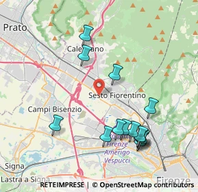 Mappa Viale del Lavoro, 50019 Sesto Fiorentino FI, Italia (4.33643)