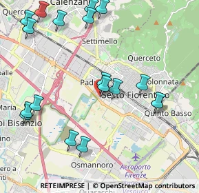 Mappa Viale del Lavoro, 50019 Sesto Fiorentino FI, Italia (2.49056)