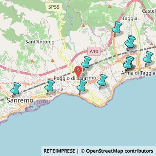 Mappa Via XX Settembre, 18038 Sanremo IM, Italia (2.51667)
