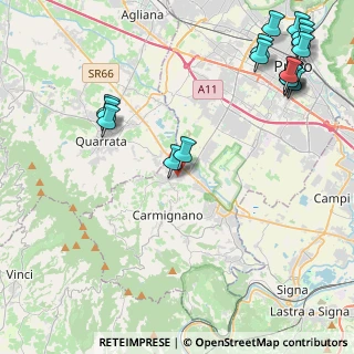 Mappa Via Riccardo Bacchelli, 59011 Seano PO, Italia (6.05278)