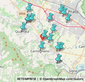 Mappa Via Umberto Saba, 59015 Carmignano PO, Italia (3.97)