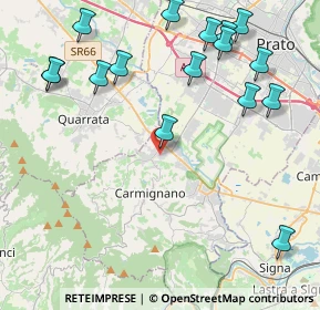 Mappa Via Umberto Saba, 59015 Carmignano PO, Italia (5.35375)