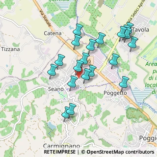 Mappa Via Riccardo Bacchelli, 59011 Seano PO, Italia (0.965)