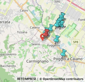 Mappa Via Umberto Saba, 59015 Carmignano PO, Italia (1.54462)