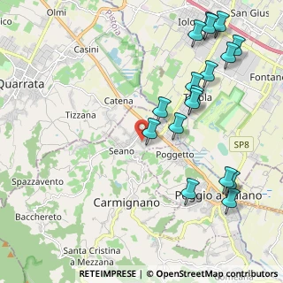 Mappa Via Riccardo Bacchelli, 59011 Seano PO, Italia (2.56882)