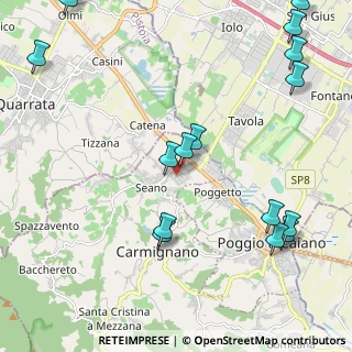Mappa Via Riccardo Bacchelli, 59011 Seano PO, Italia (2.99875)
