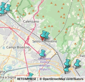 Mappa Via Adriano Bossoli, 50019 Sesto Fiorentino FI, Italia (6.38333)