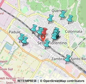 Mappa Via Adriano Bossoli, 50019 Sesto Fiorentino FI, Italia (0.7015)