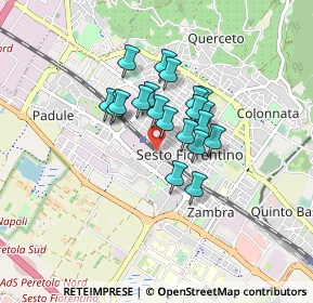 Mappa Via Adriano Bossoli, 50019 Sesto Fiorentino FI, Italia (0.589)