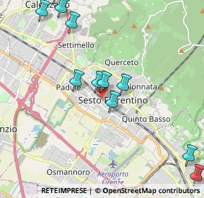 Mappa Via Adriano Bossoli, 50019 Sesto Fiorentino FI, Italia (2.42273)