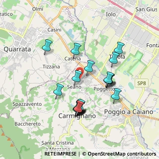 Mappa Via Froccina, 59015 Carmignano PO, Italia (1.763)