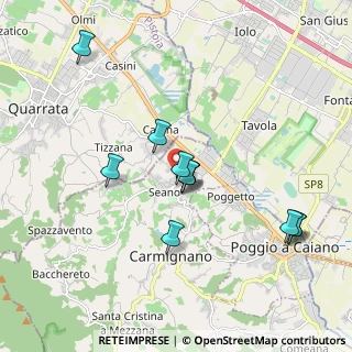 Mappa Via Froccina, 59015 Carmignano PO, Italia (1.81091)
