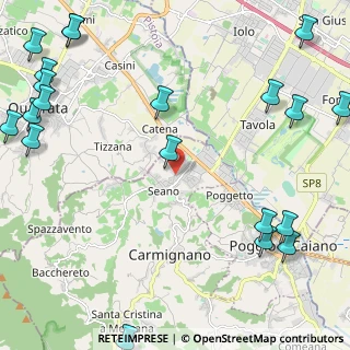 Mappa Via Bruno Buozzi, 59011 Seano PO, Italia (3.513)