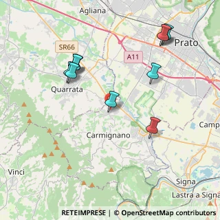 Mappa Via Bruno Buozzi, 59011 Seano PO, Italia (4.35636)