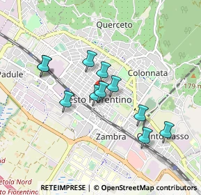 Mappa Piazza e Via Mercato, 50019 Sesto Fiorentino FI, Italia (0.76909)