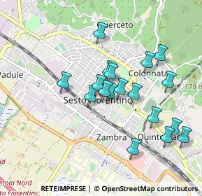 Mappa Piazza e Via Mercato, 50019 Sesto Fiorentino FI, Italia (0.84167)