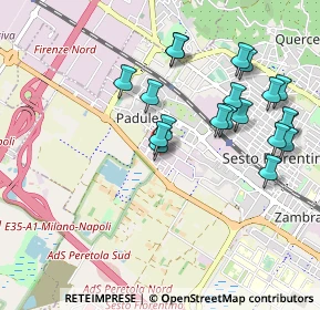 Mappa Via Tarantelli, 50019 Sesto Fiorentino FI, Italia (1.0105)