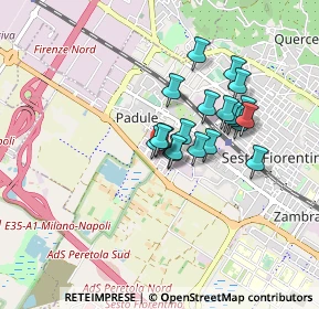 Mappa Via Tarantelli, 50019 Sesto Fiorentino FI, Italia (0.669)