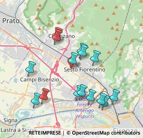 Mappa Via Tarantelli, 50019 Sesto Fiorentino FI, Italia (3.80933)