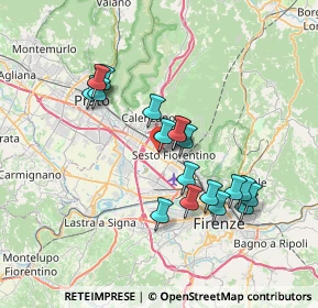 Mappa Via Tarantelli, 50019 Sesto Fiorentino FI, Italia (6.62789)