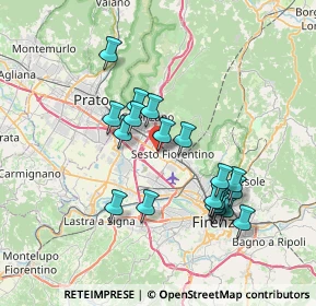 Mappa Via Tarantelli, 50019 Sesto Fiorentino FI, Italia (6.80211)