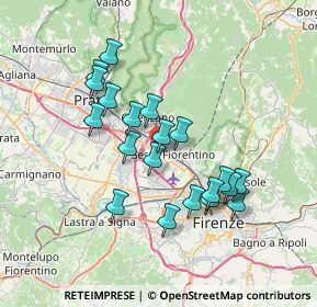 Mappa Via Tarantelli, 50019 Sesto Fiorentino FI, Italia (6.529)