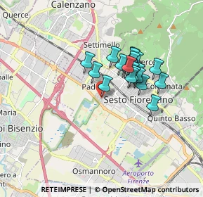 Mappa Via Tarantelli, 50019 Sesto Fiorentino FI, Italia (1.336)