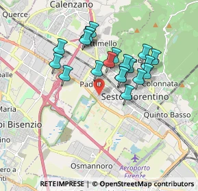 Mappa Via Tarantelli, 50019 Sesto Fiorentino FI, Italia (1.5745)