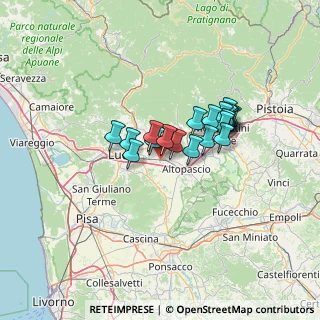 Mappa Via del Frizzone, 55012 Capannori LU, Italia (9.9605)