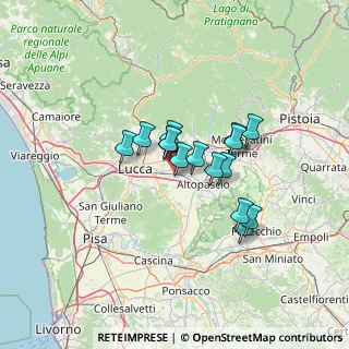 Mappa Via del Frizzone, 55012 Capannori LU, Italia (9.722)
