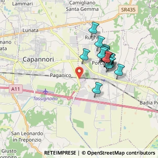 Mappa Via del Frizzone, 55012 Capannori LU, Italia (1.622)
