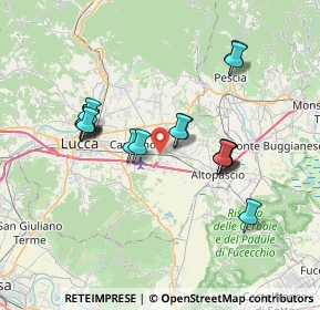 Mappa Via del Frizzone, 55012 Capannori LU, Italia (6.71706)