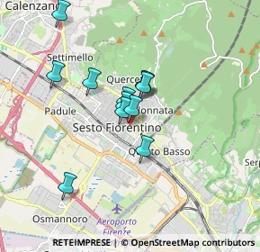 Mappa Via A.DeGasperi, 50019 Sesto Fiorentino FI, Italia (1.33833)