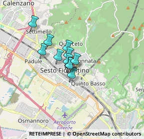 Mappa Via A.DeGasperi, 50019 Sesto Fiorentino FI, Italia (0.98273)