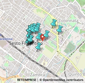 Mappa Via A.DeGasperi, 50019 Sesto Fiorentino FI, Italia (0.312)