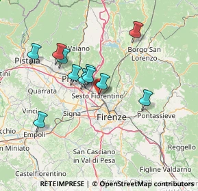 Mappa Via A.DeGasperi, 50019 Sesto Fiorentino FI, Italia (12.81273)