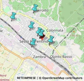 Mappa Via A.DeGasperi, 50019 Sesto Fiorentino FI, Italia (0.55364)