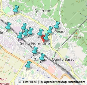 Mappa Via A.DeGasperi, 50019 Sesto Fiorentino FI, Italia (0.93154)