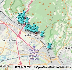 Mappa Via A.DeGasperi, 50019 Sesto Fiorentino FI, Italia (3.0925)
