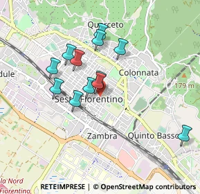 Mappa Via Corsi Salviati, 50019 Sesto Fiorentino FI, Italia (0.78583)