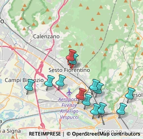 Mappa Via Corsi Salviati, 50019 Sesto Fiorentino FI, Italia (4.33385)