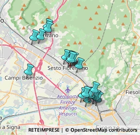 Mappa Via Corsi Salviati, 50019 Sesto Fiorentino FI, Italia (3.4065)