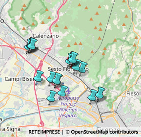 Mappa Via Corsi Salviati, 50019 Sesto Fiorentino FI, Italia (3.2165)