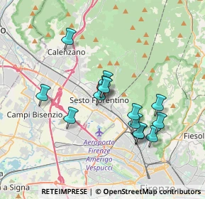 Mappa Via Corsi Salviati, 50019 Sesto Fiorentino FI, Italia (3.18071)