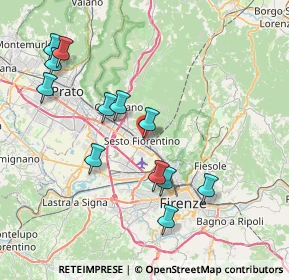 Mappa Via Corsi Salviati, 50019 Sesto Fiorentino FI, Italia (8.25917)