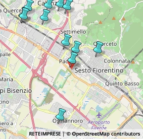 Mappa Via Giulio Pastore, 50019 Sesto Fiorentino FI, Italia (2.57833)