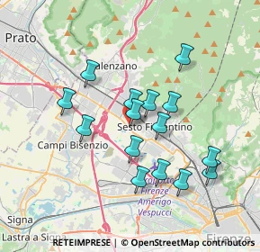 Mappa Via Giulio Pastore, 50019 Sesto Fiorentino FI, Italia (3.25467)